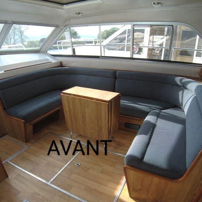 Rénovation banquette de bateau