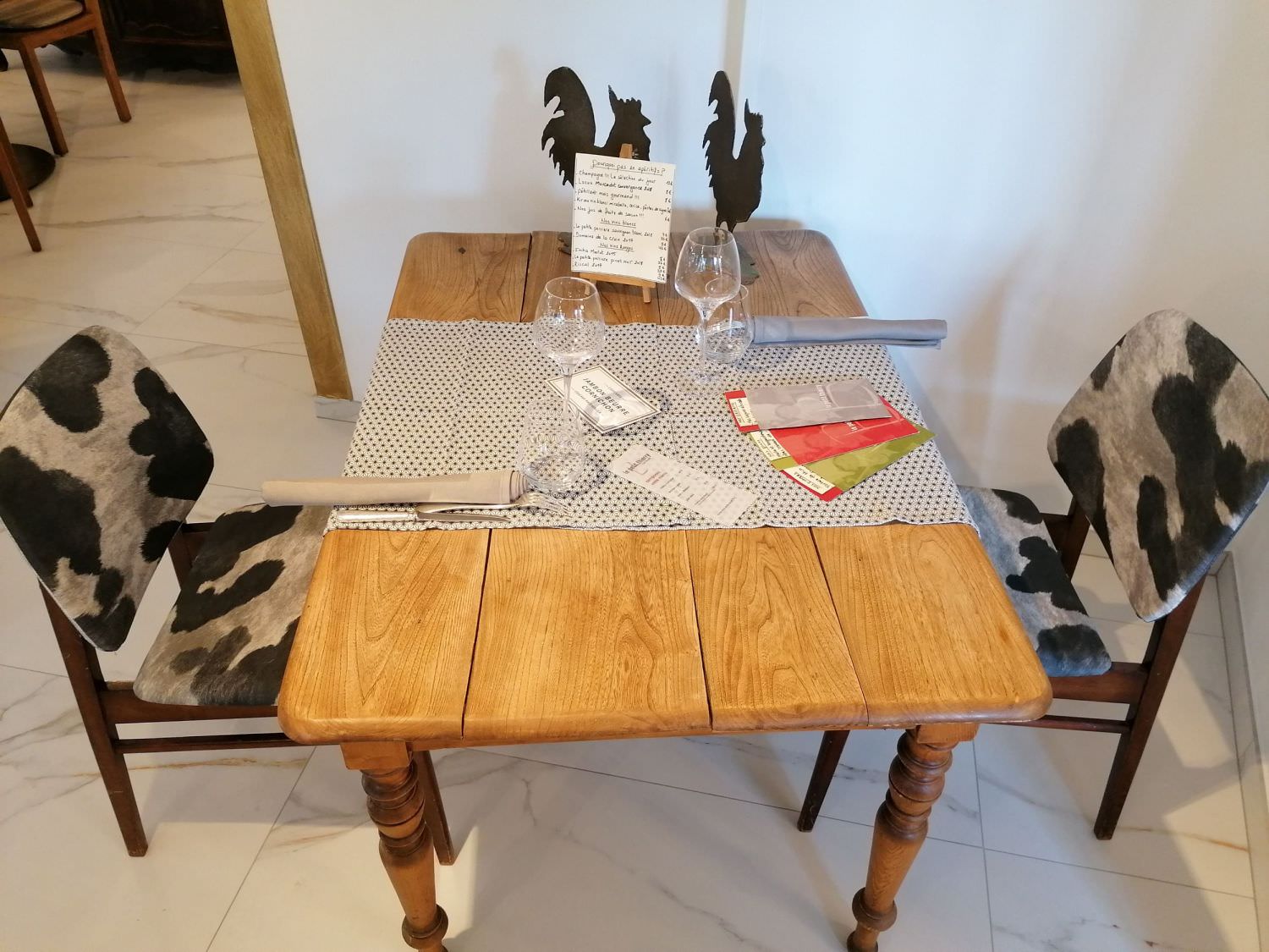 Rénovation du mobilier d'un restaurant