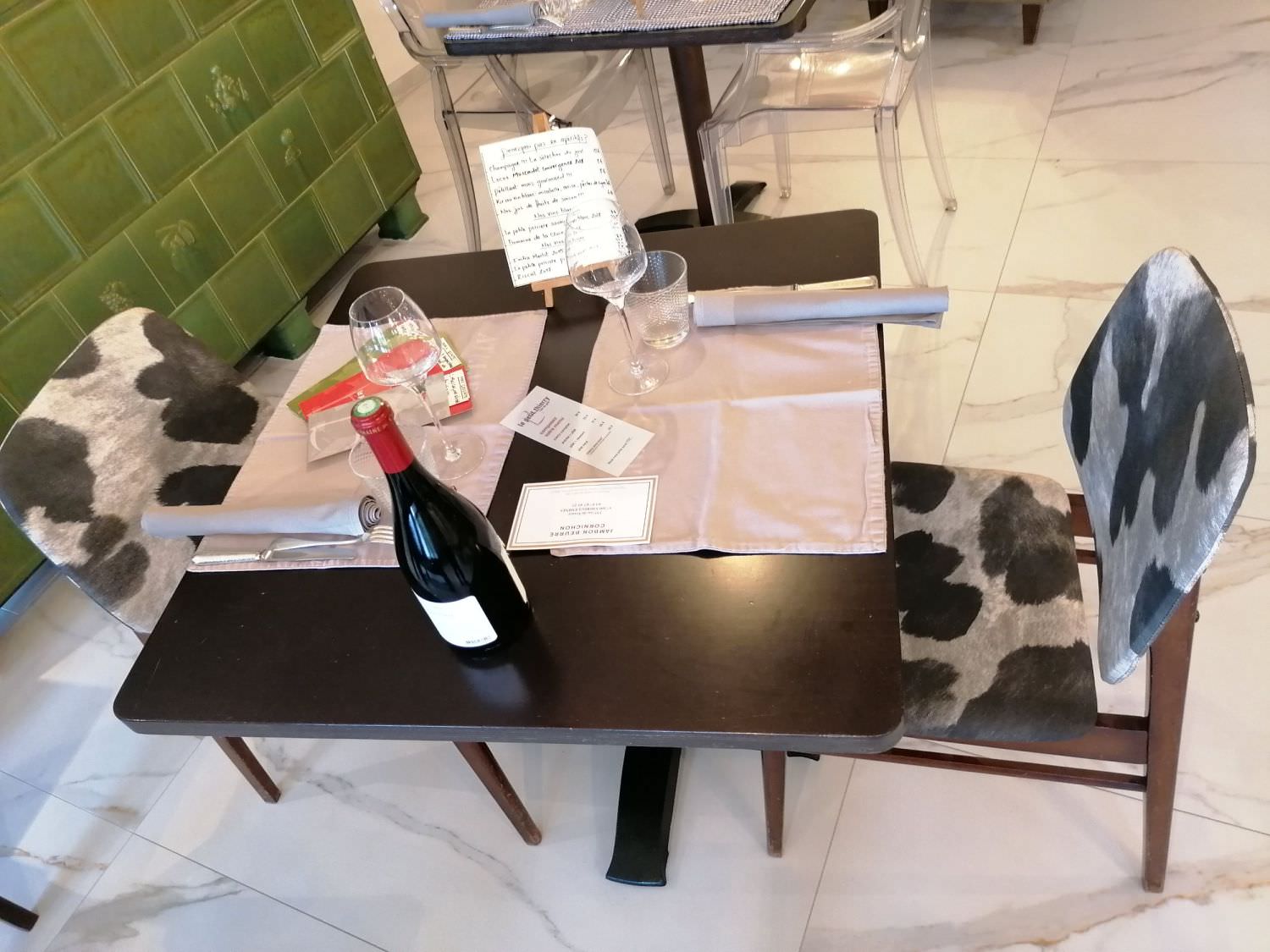 Rénovation du mobilier d'un restaurant