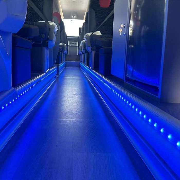 Equipement d'un bus sportif