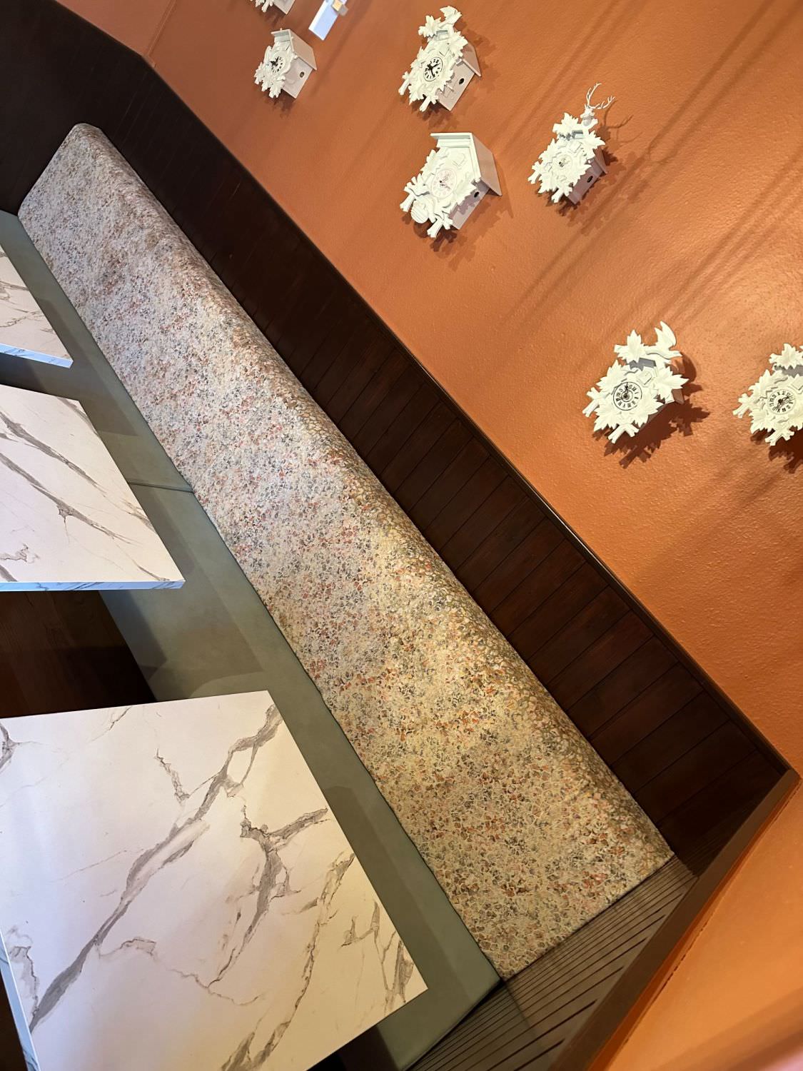 Confection de banquettes pour restaurant